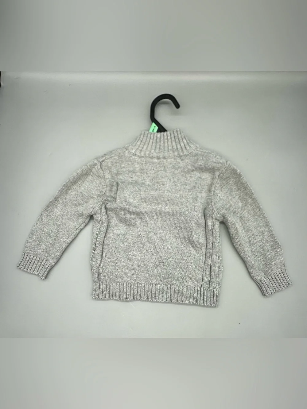 Nautica baby boy's grey heather quarter-zip knit sweater, shirt